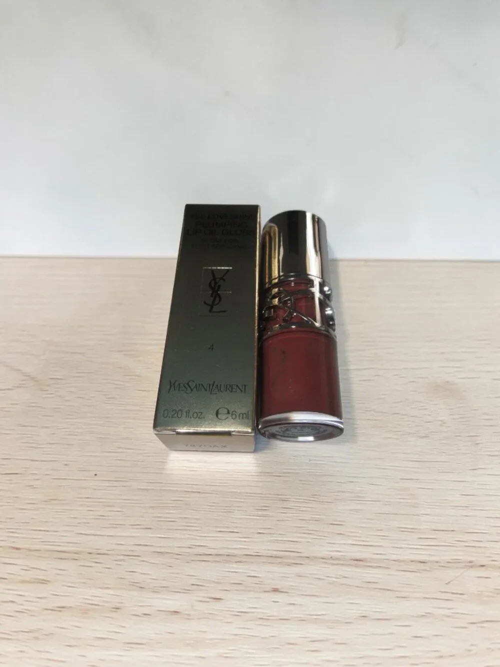 YSL Loveshine Plumping Lip Oil Gloss -  4 - HONEY PURE LOVE, NWT